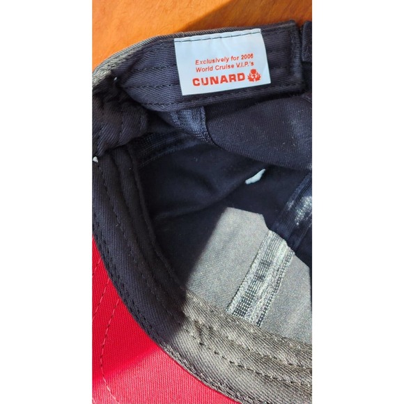 Cunard QE2 Voyage Of The Seven Wonders 2006 Strapback Adjustable Cap Embroidered - Picture 6 of 7